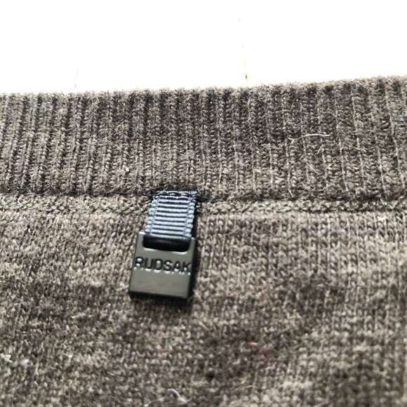 Rudsak Robe Femme Camouflage Detailed Shoulder Knit Dress in Army Green Size S - Picture 8 of 14